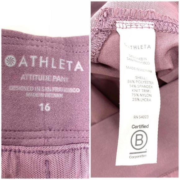 ATHLETA Attitude ll Joggers Pants Athletic in Volcanic Violet Pink - Picture 7 of 12